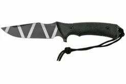 Gazebo Parts Direct Sales Store 23 ANV Knives M311 SPELTER DLC Camo Elmax, Black Micarta Handle, Black Kydex Sheath, Cuchillo De Supervivencia