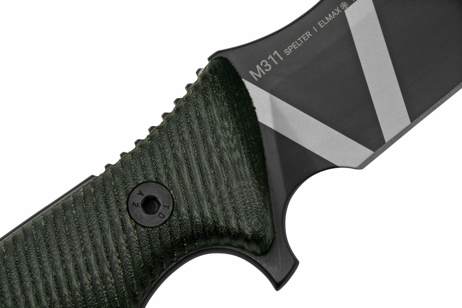 ANV Knives M311 SPELTER DLC Camo Elmax, Black Micarta Handle, Black Kydex Sheath, Cuchillo De Supervivencia 5 ANV Knives M311 SPELTER DLC Camo Elmax, Black Micarta Handle, Black Kydex Sheath, Cuchillo De Supervivencia - Imagen 5