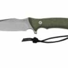 ANV Knives M311 SPELTER Stonewashed Sleipner, Olive Handle, Black Kydex Sheath, Cuchillo De Supervivencia