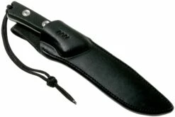ANV P300 N690, Black G10 P300-015, Black Leather Sheath, Cuchillo De Supervivencia -Messen Verkoop 2024 ANVP300 015 06 anv knives