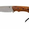 Autine Kurbads, Curly Birch, Elmax, Brown RH Sheath, Cuchillo De Exterior
