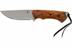 Gazebo Parts Direct Sales Store 41 Autine Kurbads, Curly Birch, Elmax, Brown RH Sheath, Cuchillo De Exterior