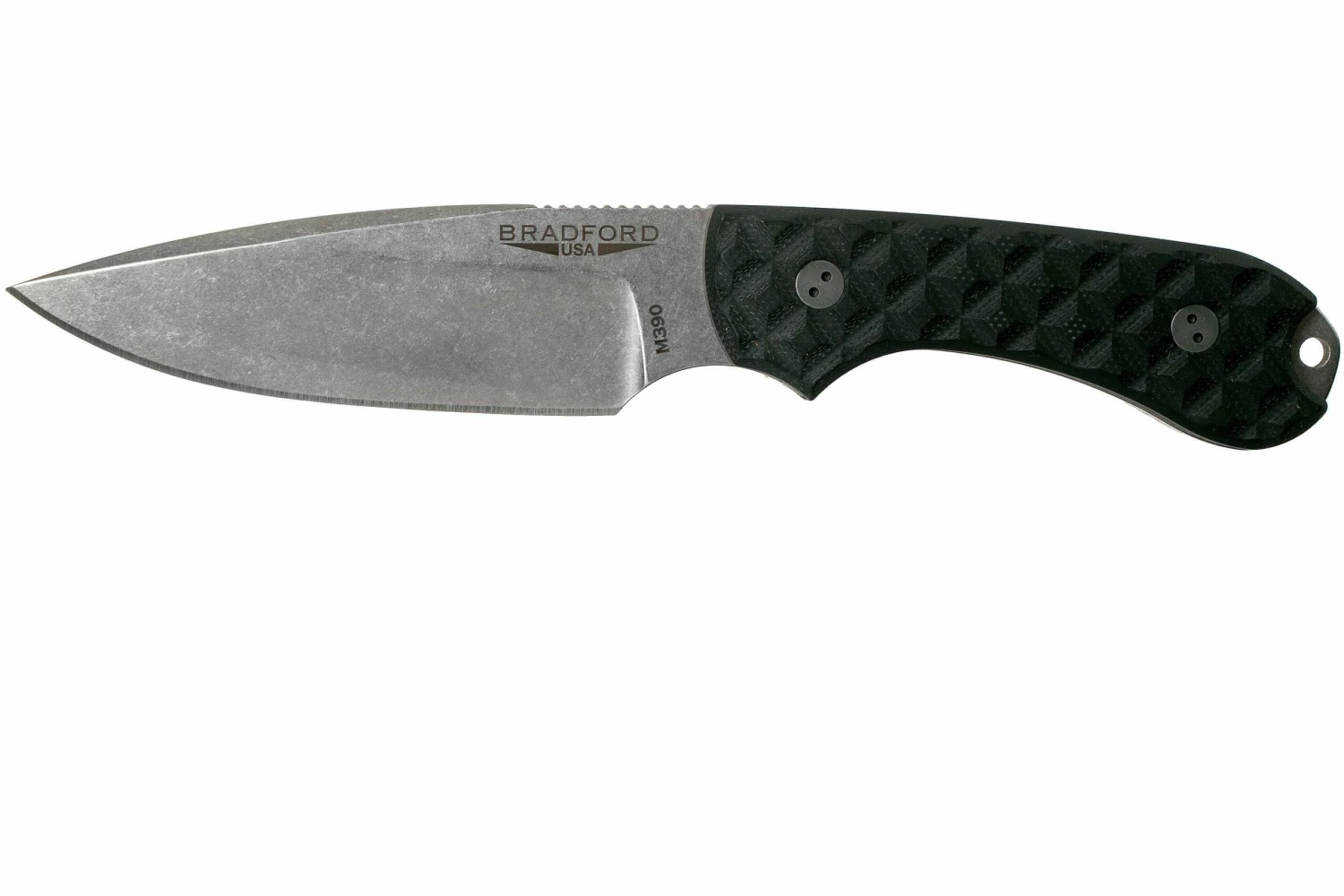 Bradford Guardian 3, Black G10 Guardian 3 M390, False Edge, Sabre Stonewashed 3FE-001-M390 1 Bradford Guardian 3, Black G10 Guardian 3 M390, False Edge, Sabre Stonewashed 3FE-001-M390