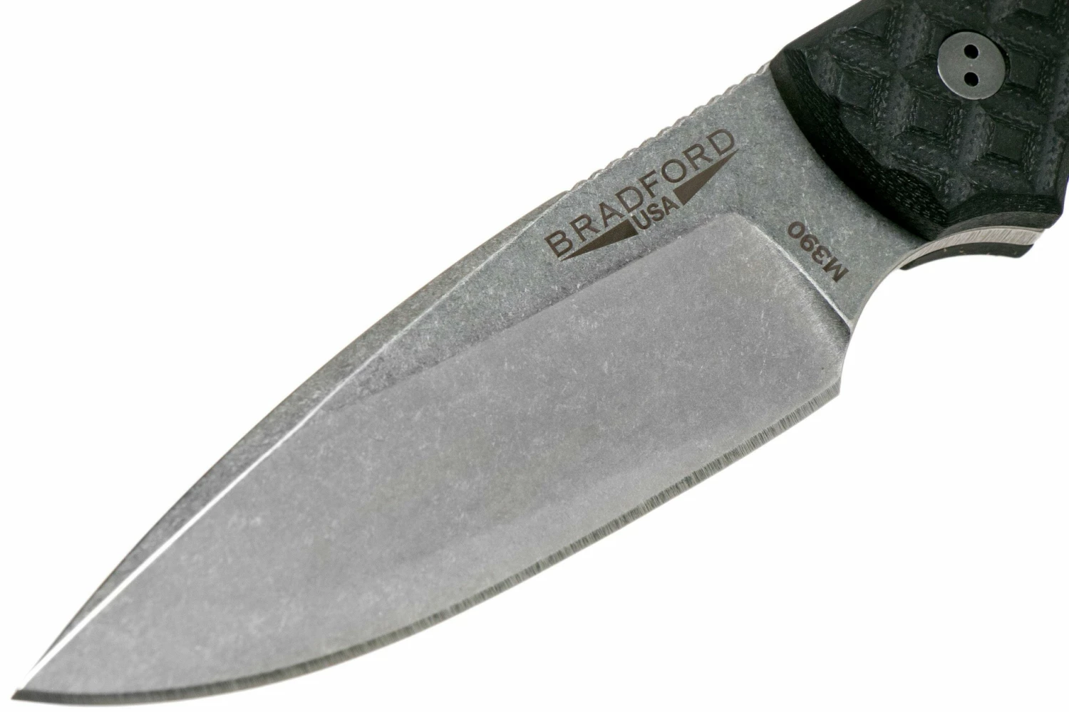 Bradford Guardian 3, Black G10 Guardian 3 M390, False Edge, Sabre Stonewashed 3FE-001-M390 3 Bradford Guardian 3, Black G10 Guardian 3 M390, False Edge, Sabre Stonewashed 3FE-001-M390 - Imagen 3
