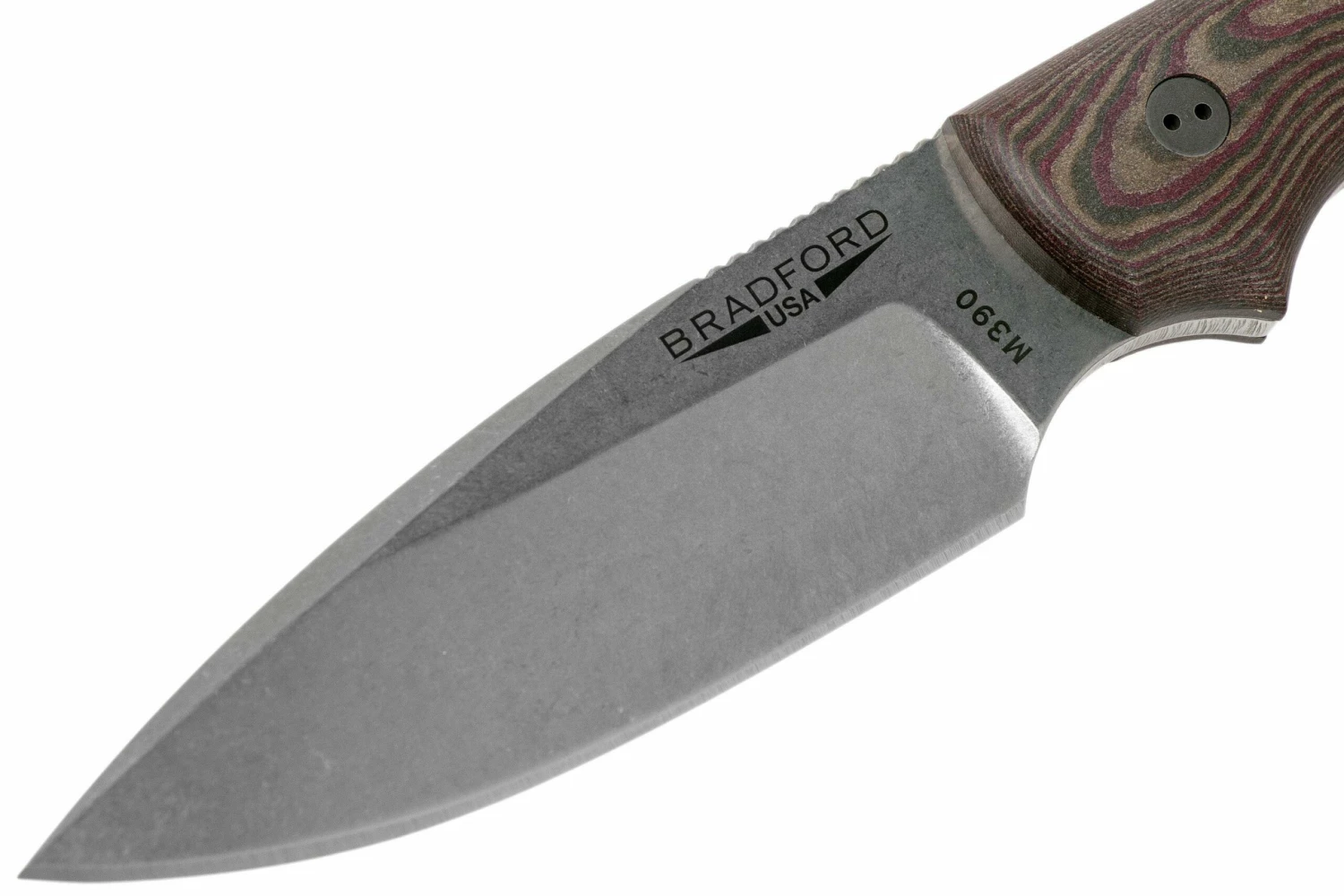 Bradford Guardian 3, 3D Brown-Red Richlite, M390 False Edge Stonewash Knivesandtools Exclusive 3 Bradford Guardian 3, 3D Brown-Red Richlite, M390 False Edge Stonewash Knivesandtools Exclusive - Imagen 3