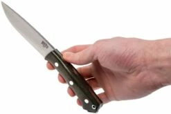 Bark River Fox River A2, Green Canvas Micarta Cuchillo De Caza -Messen Verkoop 2024 BRK01 113GNC 06 bark river brk01 113gnc 06