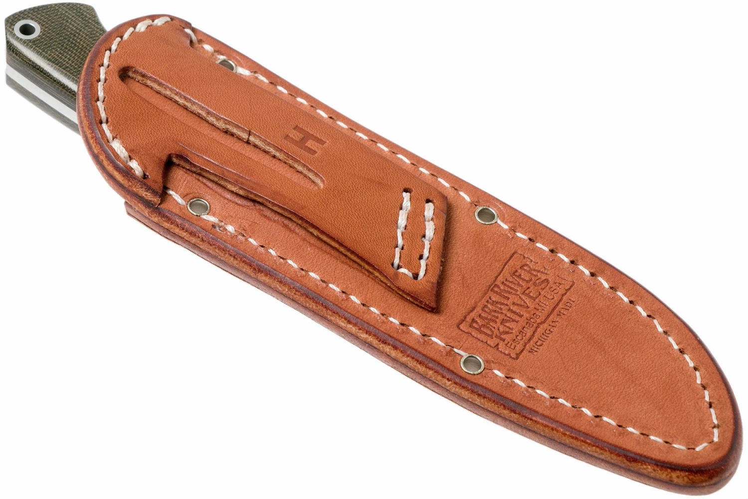 Bark River Highland Special A2, Green Canvas Micarta Cuchillo De Exterior 8 Bark River Highland Special A2, Green Canvas Micarta Cuchillo De Exterior - Imagen 8