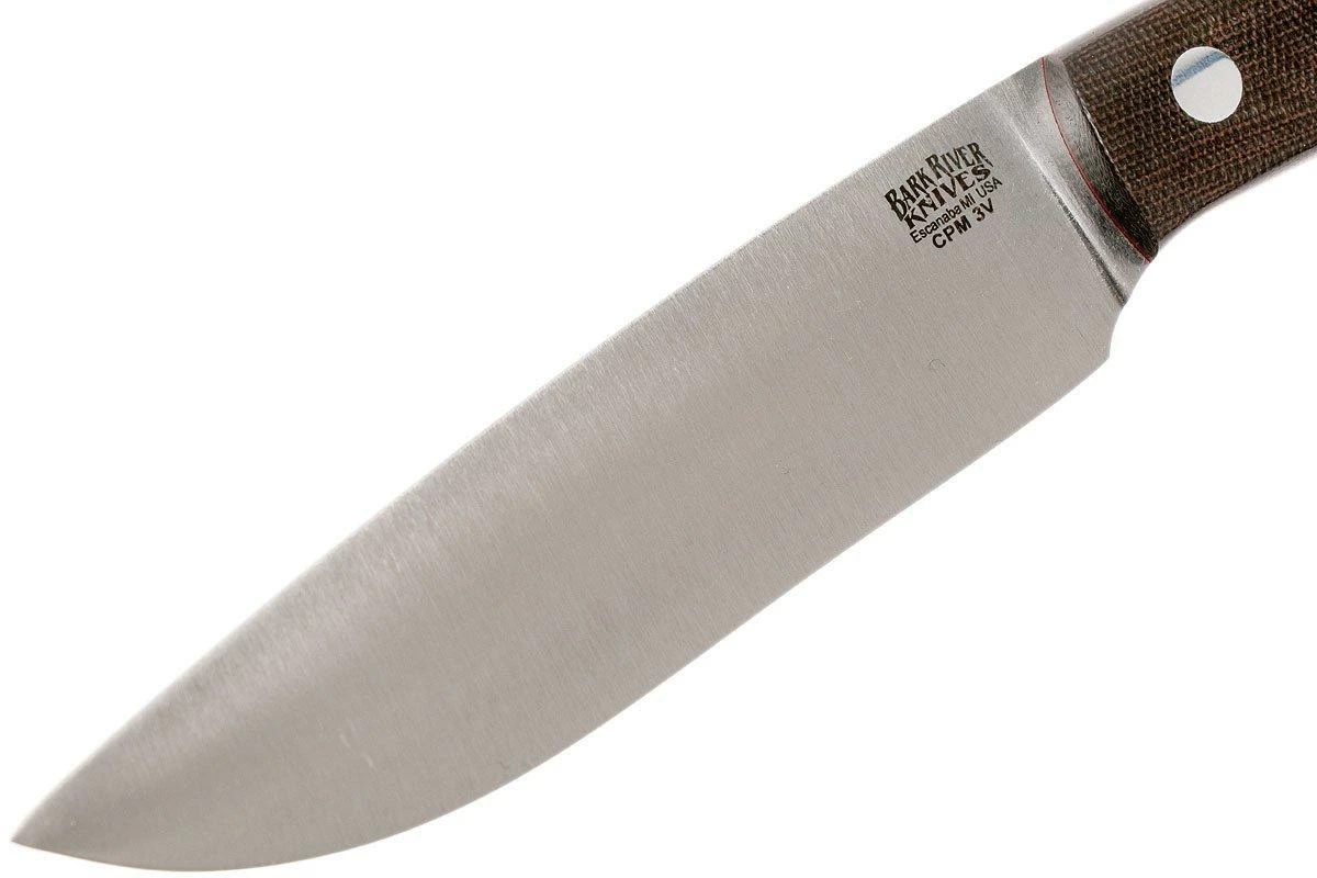 Bark River Fox River II LT CPM 3V, Green Canvas Micarta, Red Liners 3 Bark River Fox River II LT CPM 3V, Green Canvas Micarta, Red Liners - Imagen 3