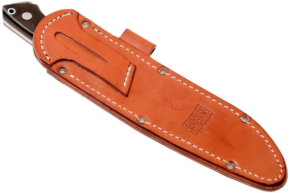 Bark River Fox River II LT CPM 3V, Green Canvas Micarta, Red Liners 8 Bark River Fox River II LT CPM 3V, Green Canvas Micarta, Red Liners - Imagen 8