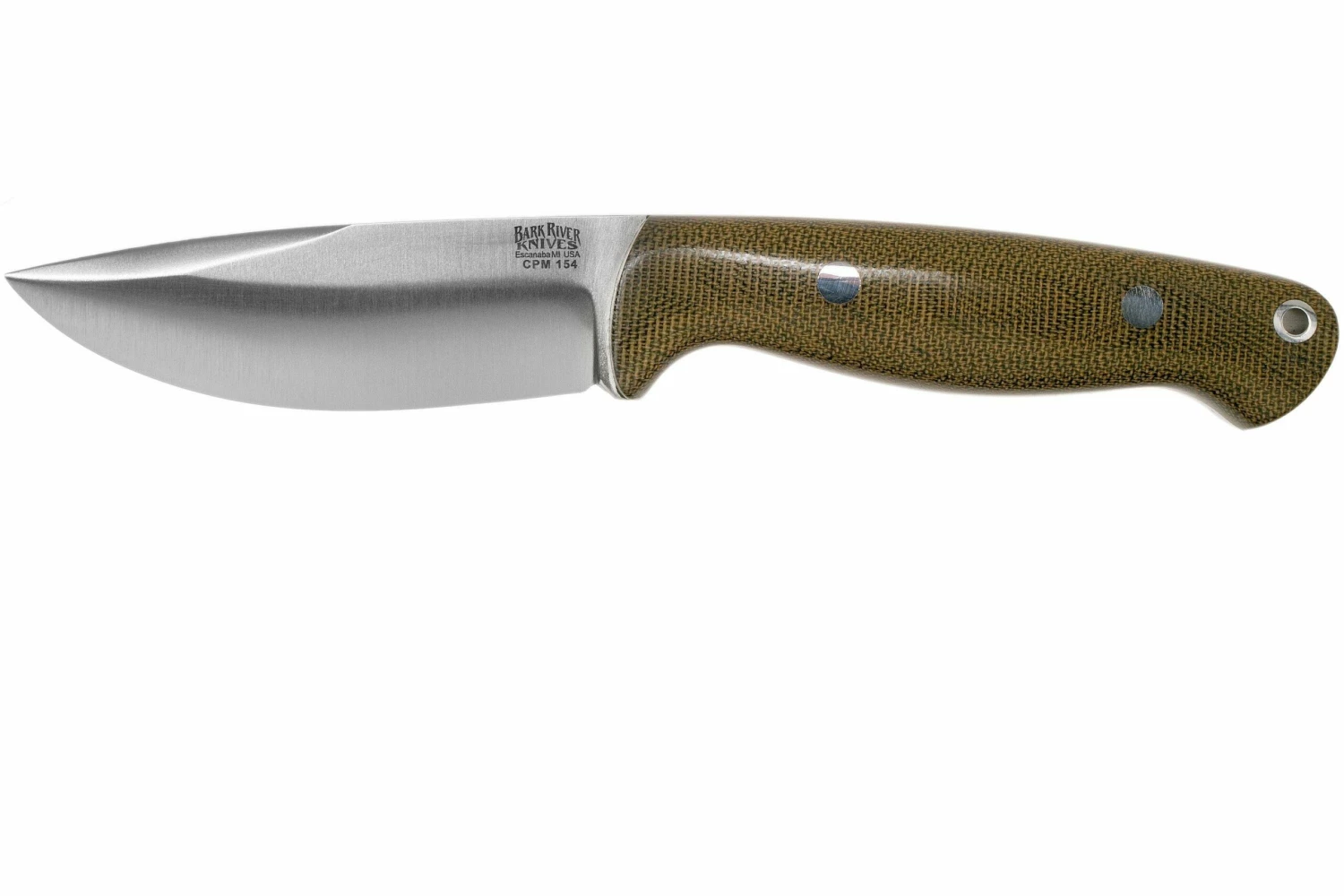 Bark River North Country EDC CPM 154, Green Canvas Micarta 1 Bark River North Country EDC CPM 154, Green Canvas Micarta