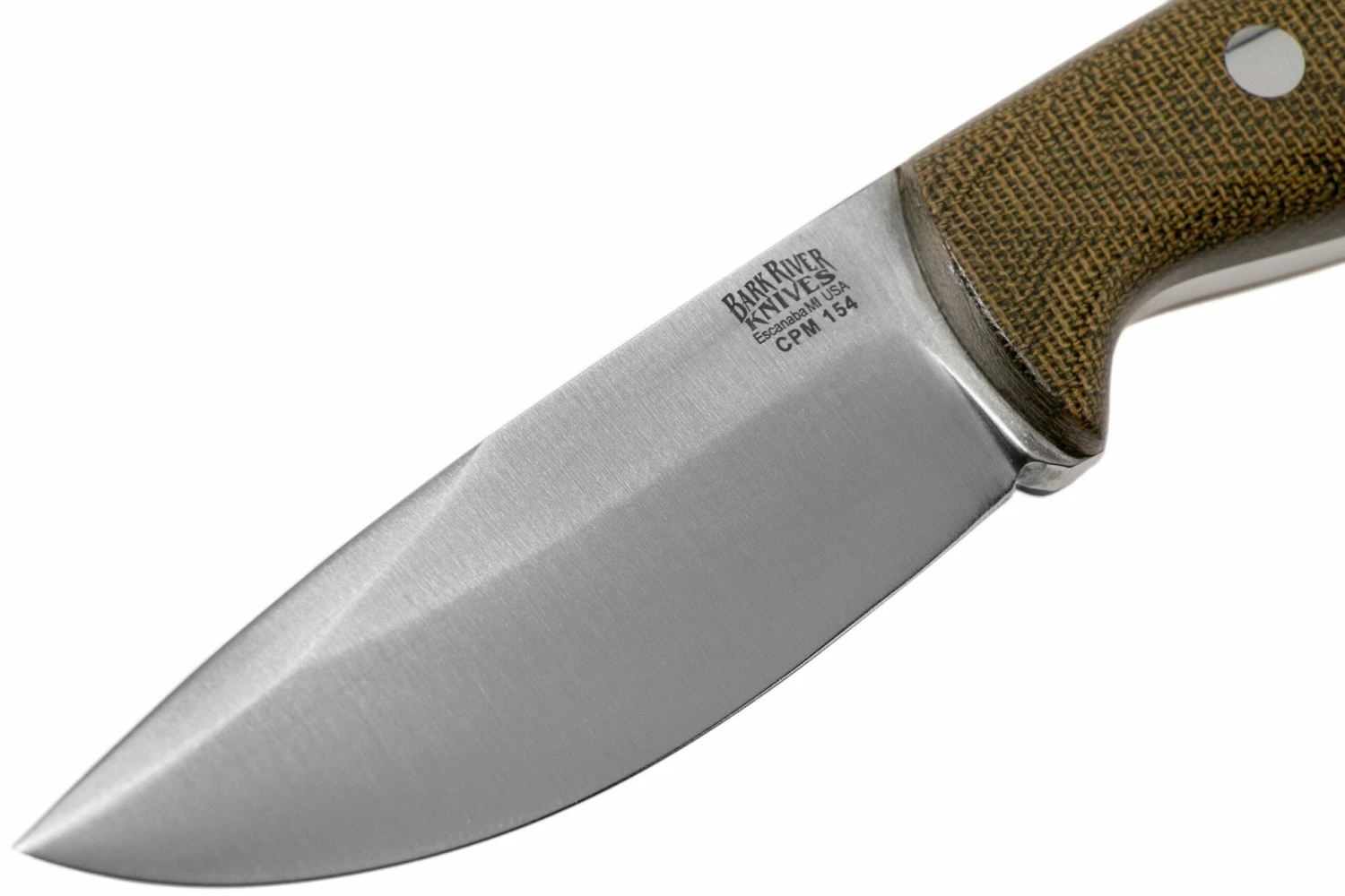 Bark River North Country EDC CPM 154, Green Canvas Micarta 3 Bark River North Country EDC CPM 154, Green Canvas Micarta - Imagen 3