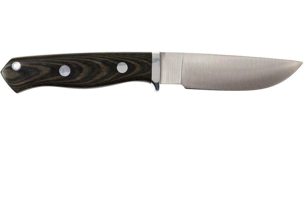 Bark River GamesKeeper A2, Black Green Linen Micarta, Funda Marrón 2 Bark River GamesKeeper A2, Black Green Linen Micarta, Funda Marrón - Imagen 2