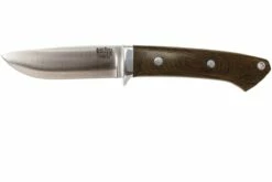 Bark River Classic Drop Point Hunter CPM 3V, Green Canvas Micarta, Red Liners