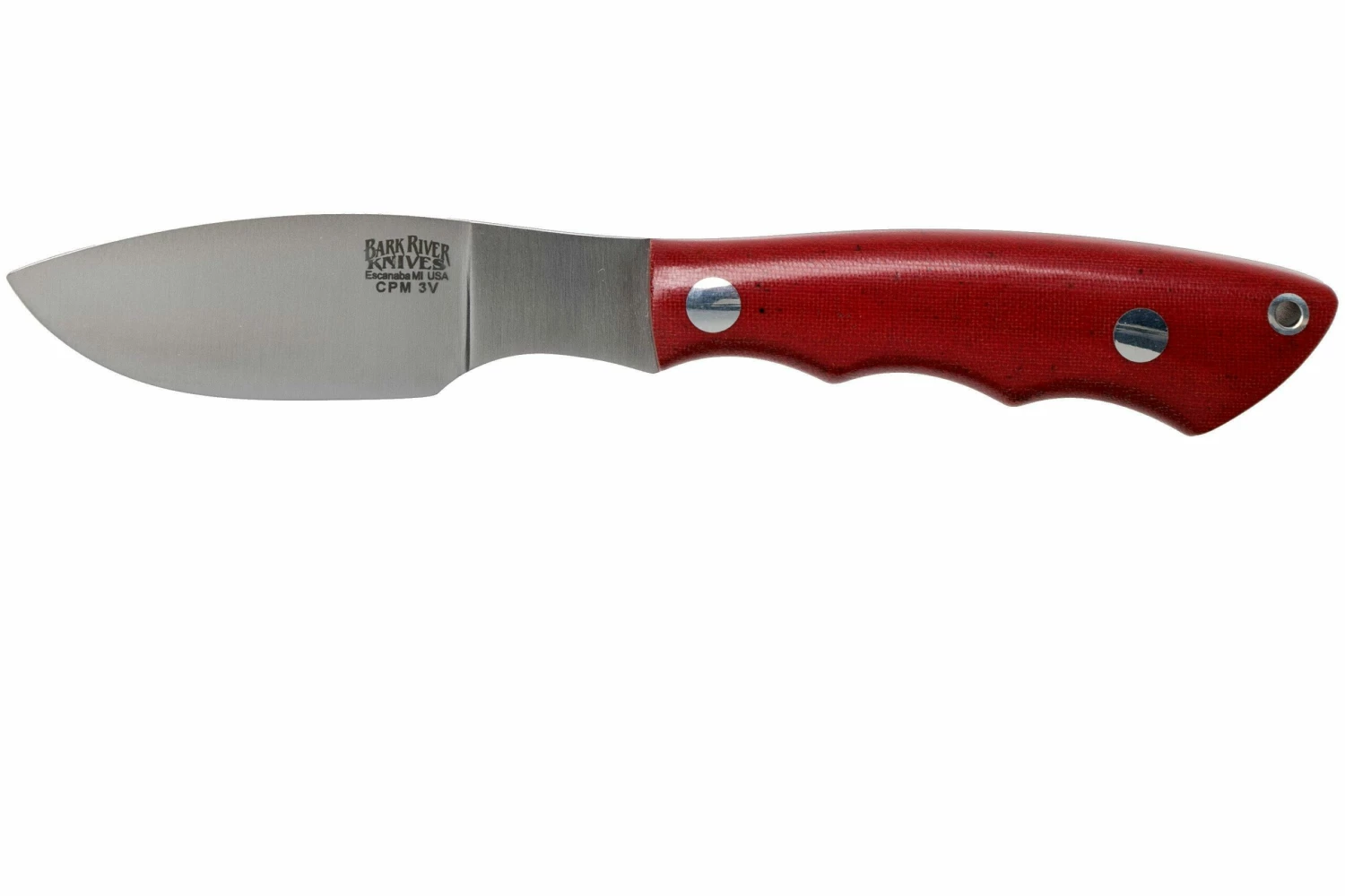 Bark River Mini Canadian CPM 3V Red Linen Micarta Cuchillo Fijo 1 Bark River Mini Canadian CPM 3V Red Linen Micarta Cuchillo Fijo