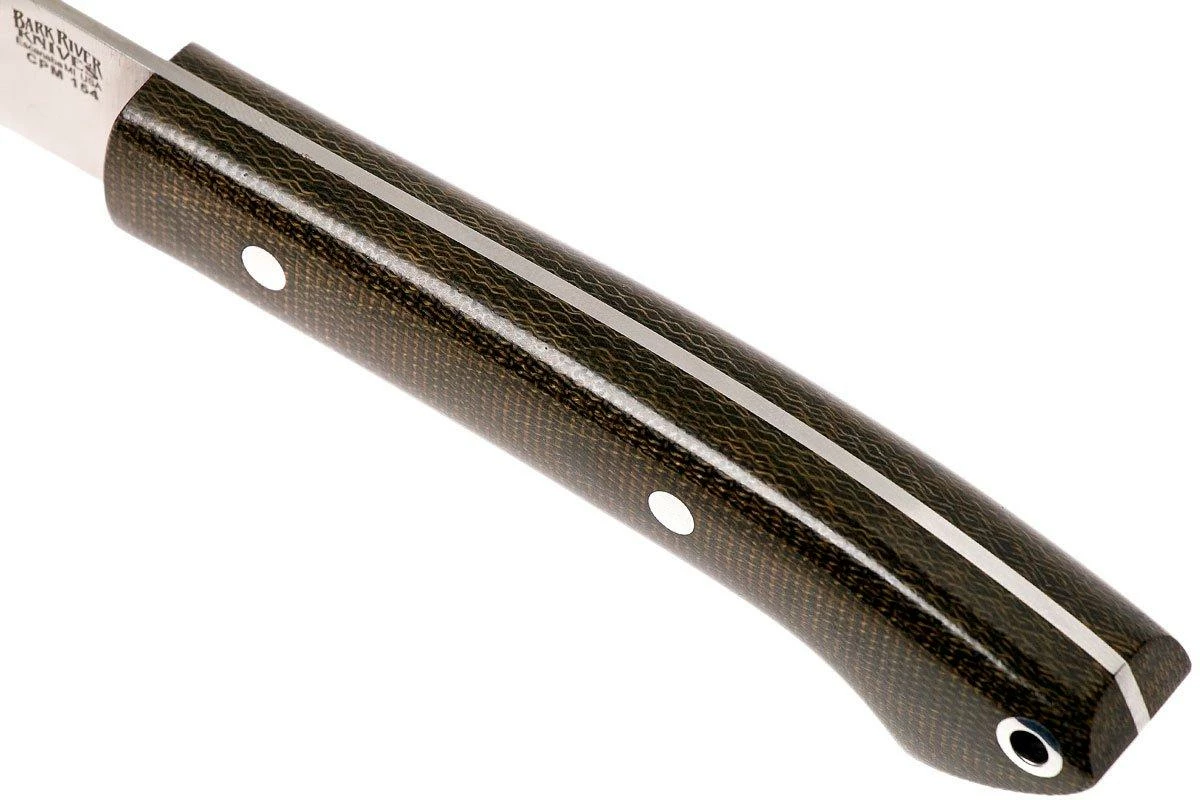 Bark River Bird & Trout CPM154, Green Canvas Micarta 5 Bark River Bird & Trout CPM154, Green Canvas Micarta - Imagen 5