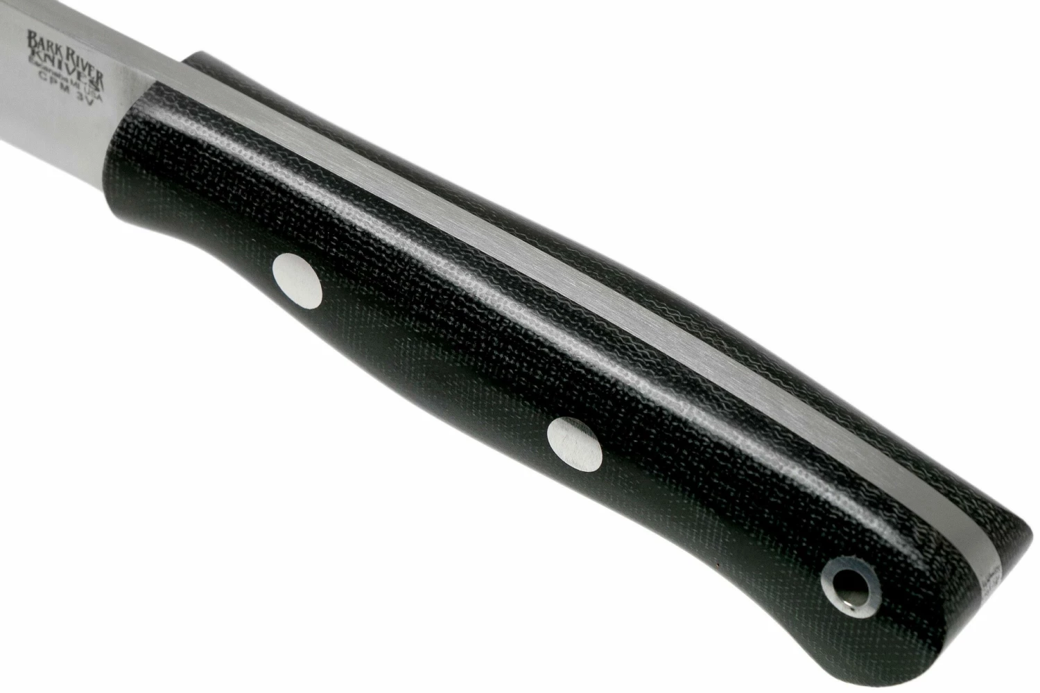 Bark River Mini Aurora Hunter CPM 3V, Black Canvas Micarta 5 Bark River Mini Aurora Hunter CPM 3V, Black Canvas Micarta - Imagen 5