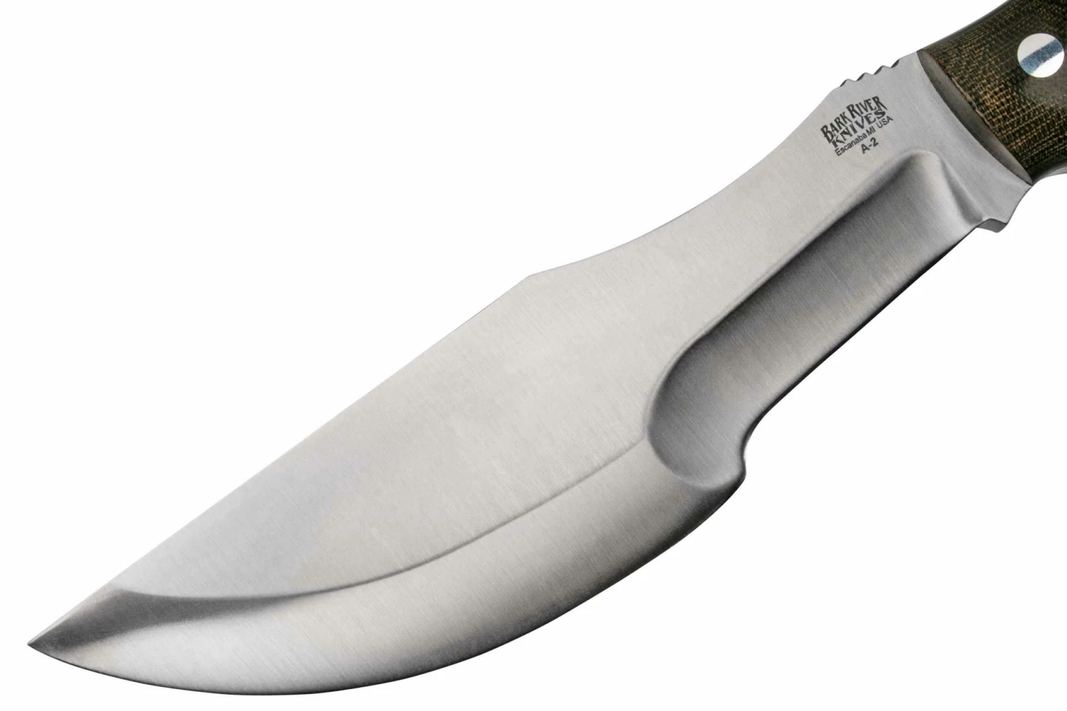 Bark River Trakker A2 Green Canvas Micarta Cuchillo De Exterior 3 Bark River Trakker A2 Green Canvas Micarta Cuchillo De Exterior - Imagen 3