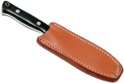 Bark River Bravo Necker II CPM 154CM, Black Canvas Micarta, Funda Marrón -Messen Verkoop 2024 BRK07 002BRKC 07 bark river brk07 002brkc 07