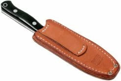 Bark River Bravo Necker II CPM 154CM, Black Canvas Micarta, Funda Marrón -Messen Verkoop 2024 BRK07 002BRKC 08 bark river brk07 002brkc 08