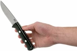 Bark River Bravo 1 LT Hunter CPM 3V, Black Canvas Micarta, Funda Marrón -Messen Verkoop 2024 BRK07 121BRKC 06 bark river knives