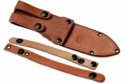 Bark River Bravo 1 LT Hunter CPM 3V, Black Canvas Micarta, Funda Marrón -Messen Verkoop 2024 BRK07 121BRKC 08 bark river knives