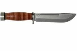 Bark River Quartermaster CPM 3V, Stacked Leather -Messen Verkoop 2024 BRK07 229SDL 02 bark river knives