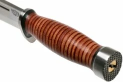 Bark River Quartermaster CPM 3V, Stacked Leather -Messen Verkoop 2024 BRK07 229SDL 05 bark river knives