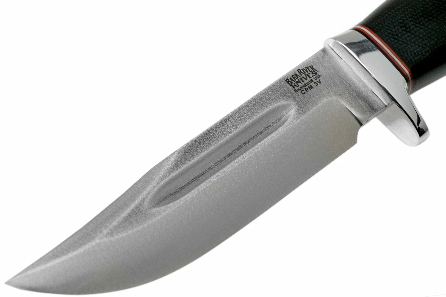 Bark River Boone CPM 3V Black Canvas Micarta, Single Quillion Cuchillo De Exterior 3 Bark River Boone CPM 3V Black Canvas Micarta, Single Quillion Cuchillo De Exterior - Imagen 3