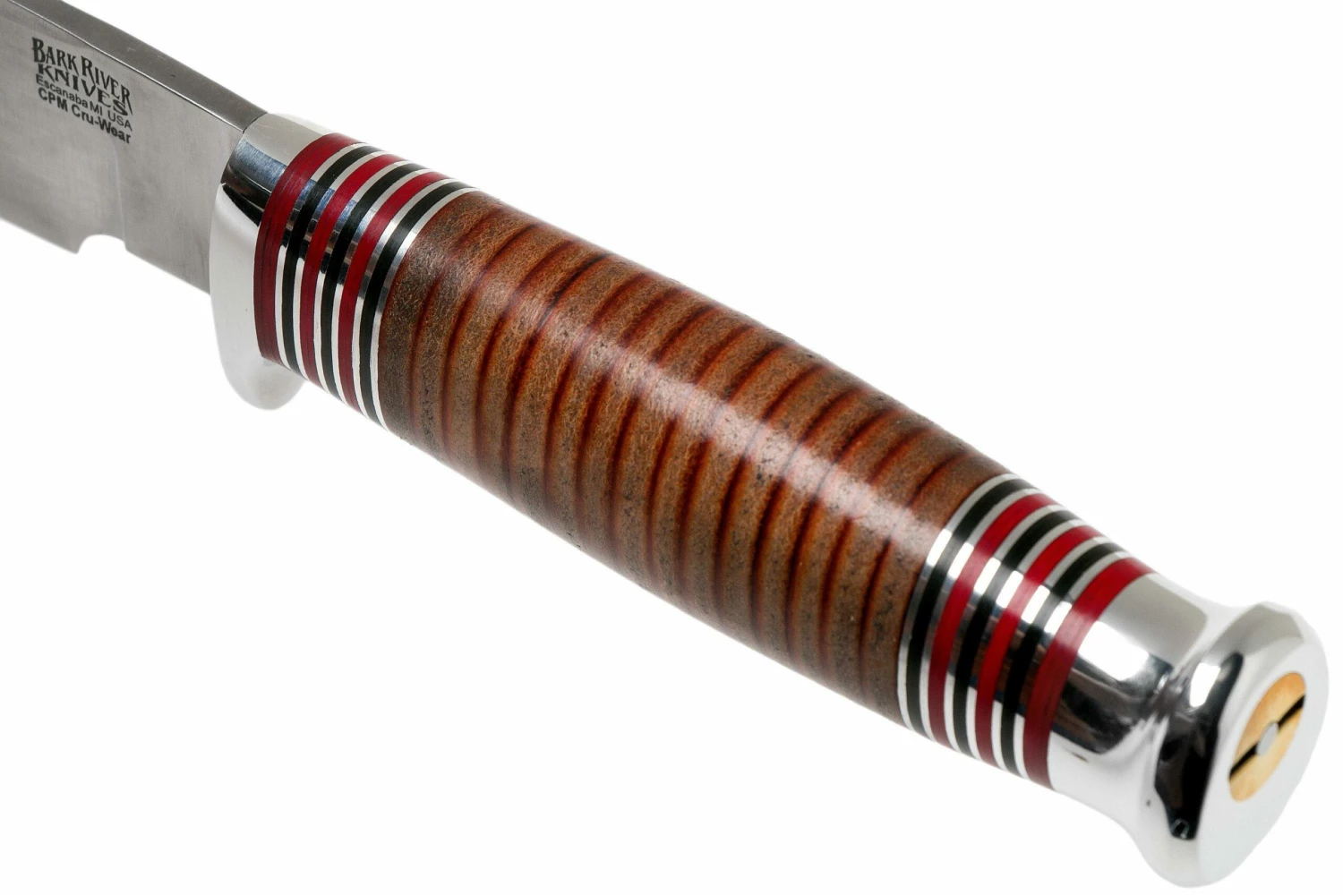 Bark River Michigan Hunter CPM Cru Wear Stacked Leather Cuchillo De Caza 5 Bark River Michigan Hunter CPM Cru Wear Stacked Leather Cuchillo De Caza - Imagen 5