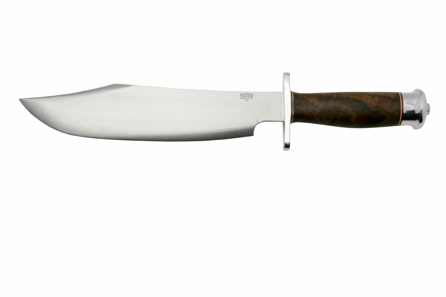 Bark River Shining Mountain Bowie A2 Walnut Burl Double Quillion, Cuchillo Bowie 1 Bark River Shining Mountain Bowie A2 Walnut Burl Double Quillion, Cuchillo Bowie