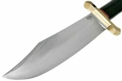 Bark River V-44 Bowie A2 Black Canvas Micarta, Brass Double Quillion, Cuchillo Bowie -Messen Verkoop 2024 BRK08 231BKC BDQ 03 bark river knives