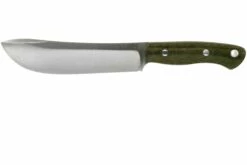 Bark River Kalahari Camp Knife 2 CPM 3V Green Canvas Micarta Cuchillo De Exterior