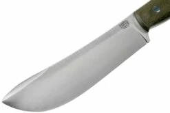 Bark River Kalahari Camp Knife 2 CPM 3V Green Canvas Micarta Cuchillo De Exterior -Messen Verkoop 2024 BRK12 223GCM 03 bark river knives