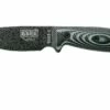 ESEE Model 3 Black Blade 3D Grey-Black G10 Cuchillo De Supervivencia 3PMB-002 Funda Negra + Clip Para Cinturón