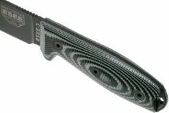 ESEE Model 3 Black Blade 3D Grey-Black G10 Cuchillo De Supervivencia 3PMB-002 Funda Negra + Clip Para Cinturón -Messen Verkoop 2024 EE 3PMB 002 05 esee knives