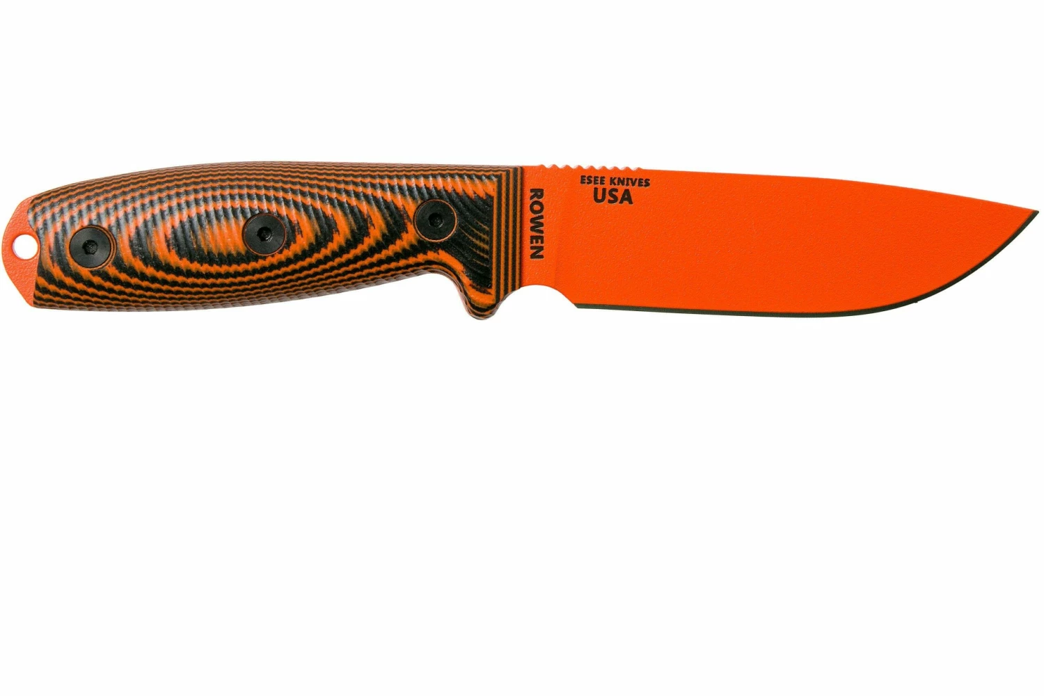 ESEE Model 4 Orange Blade 3D Orange-Black G10 Cuchillo De Supervivencia 4POR-006 Funda Negra + Clip Para Cinturón 2 ESEE Model 4 Orange Blade 3D Orange-Black G10 Cuchillo De Supervivencia 4POR-006 Funda Negra + Clip Para Cinturón - Imagen 2
