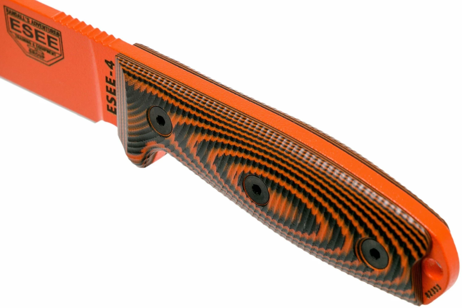 ESEE Model 4 Orange Blade 3D Orange-Black G10 Cuchillo De Supervivencia 4POR-006 Funda Negra + Clip Para Cinturón 5 ESEE Model 4 Orange Blade 3D Orange-Black G10 Cuchillo De Supervivencia 4POR-006 Funda Negra + Clip Para Cinturón - Imagen 5