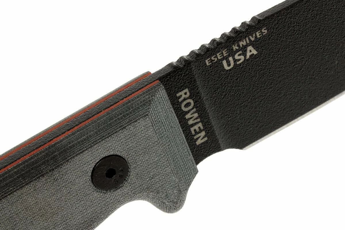 ESEE Model 3 Black Blade, Grey Handle 3P-MB-B Con Funda + Clip Y MOLLE-back 5 ESEE Model 3 Black Blade, Grey Handle 3P-MB-B Con Funda + Clip Y MOLLE-back - Imagen 5