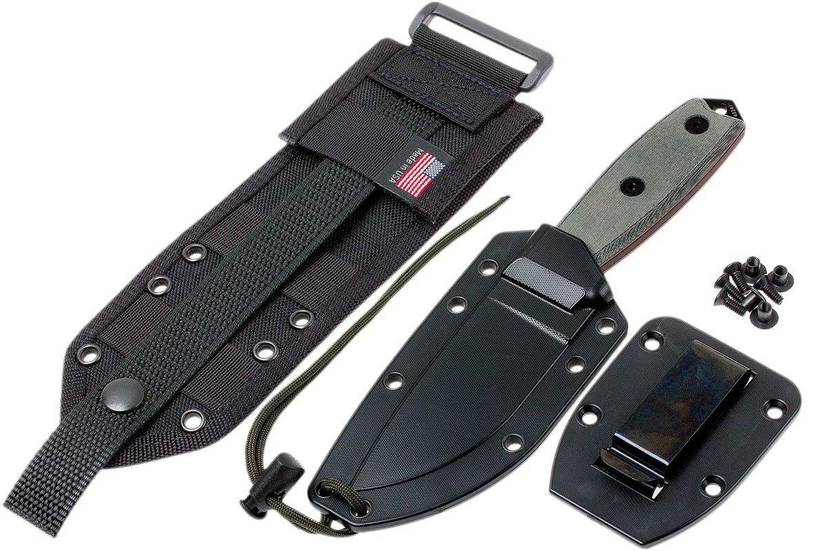 ESEE Model 3 Black Blade, Grey Handle 3P-MB-B Con Funda + Clip Y MOLLE-back 7 ESEE Model 3 Black Blade, Grey Handle 3P-MB-B Con Funda + Clip Y MOLLE-back - Imagen 7