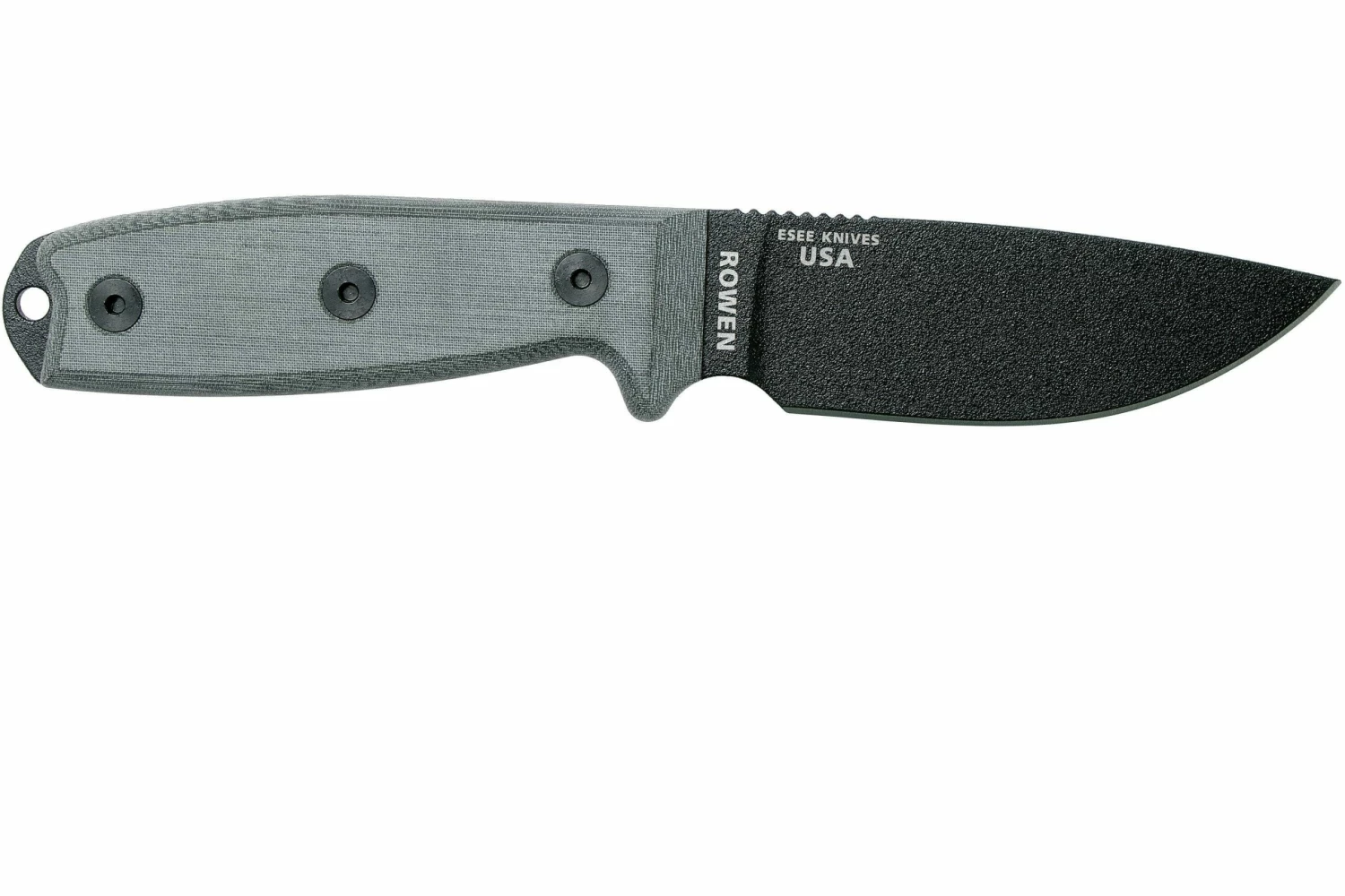 ESEE Model 3 Modified Pommel Black Blade, Grey Handle 3PM Con Funda + Clip 2 ESEE Model 3 Modified Pommel Black Blade, Grey Handle 3PM Con Funda + Clip - Imagen 2
