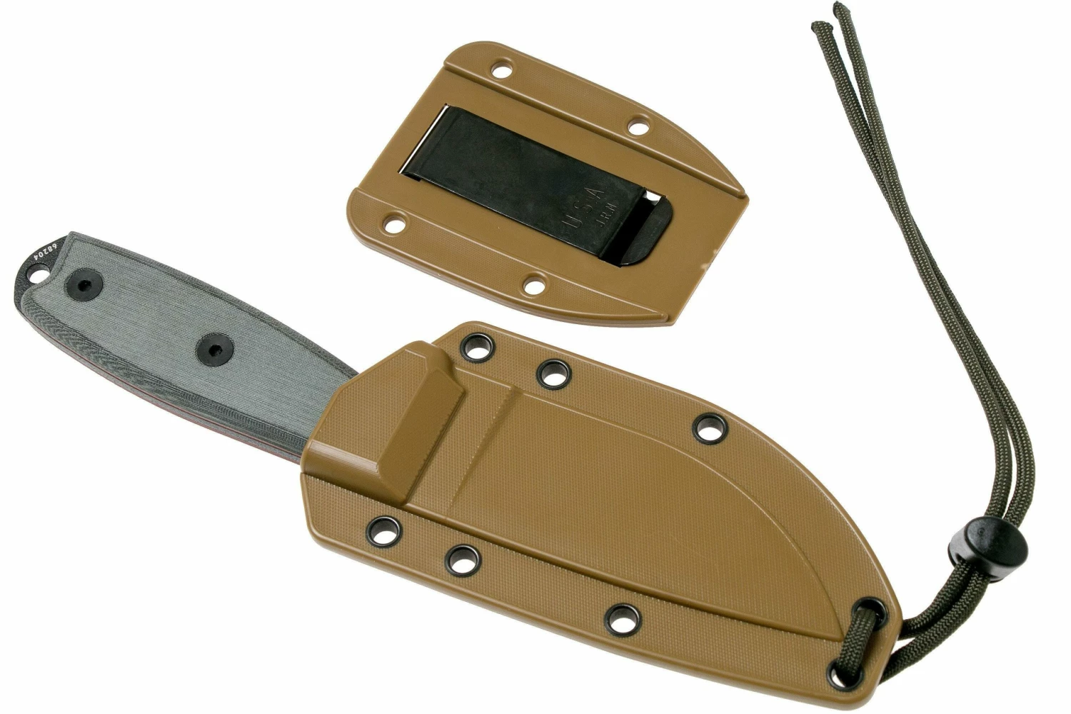 ESEE Model 3 Modified Pommel Black Blade, Grey Handle 3PM Con Funda + Clip 7 ESEE Model 3 Modified Pommel Black Blade, Grey Handle 3PM Con Funda + Clip - Imagen 7