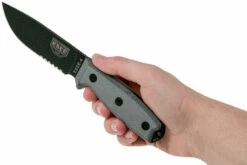 ESEE Model 4 Cuchilla Dentada, Mango Gris 4S-MB-B Con Funda Negra + Clip En MOLLE-back 13 ESEE Model 4 Cuchilla Dentada, Mango Gris 4S-MB-B Con Funda Negra + Clip En MOLLE-back -Messen Verkoop 2024 EE ESEE 4S MB B 06 esee knives