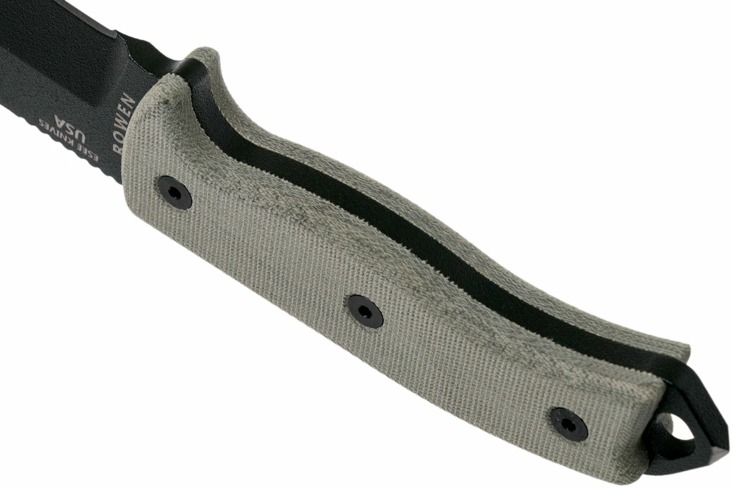 ESEE Model 5 Black Blade, Desert Tan Handle 5P-BK Con Funda Kydex + Clip De Cinturón 4 ESEE Model 5 Black Blade, Desert Tan Handle 5P-BK Con Funda Kydex + Clip De Cinturón - Imagen 4