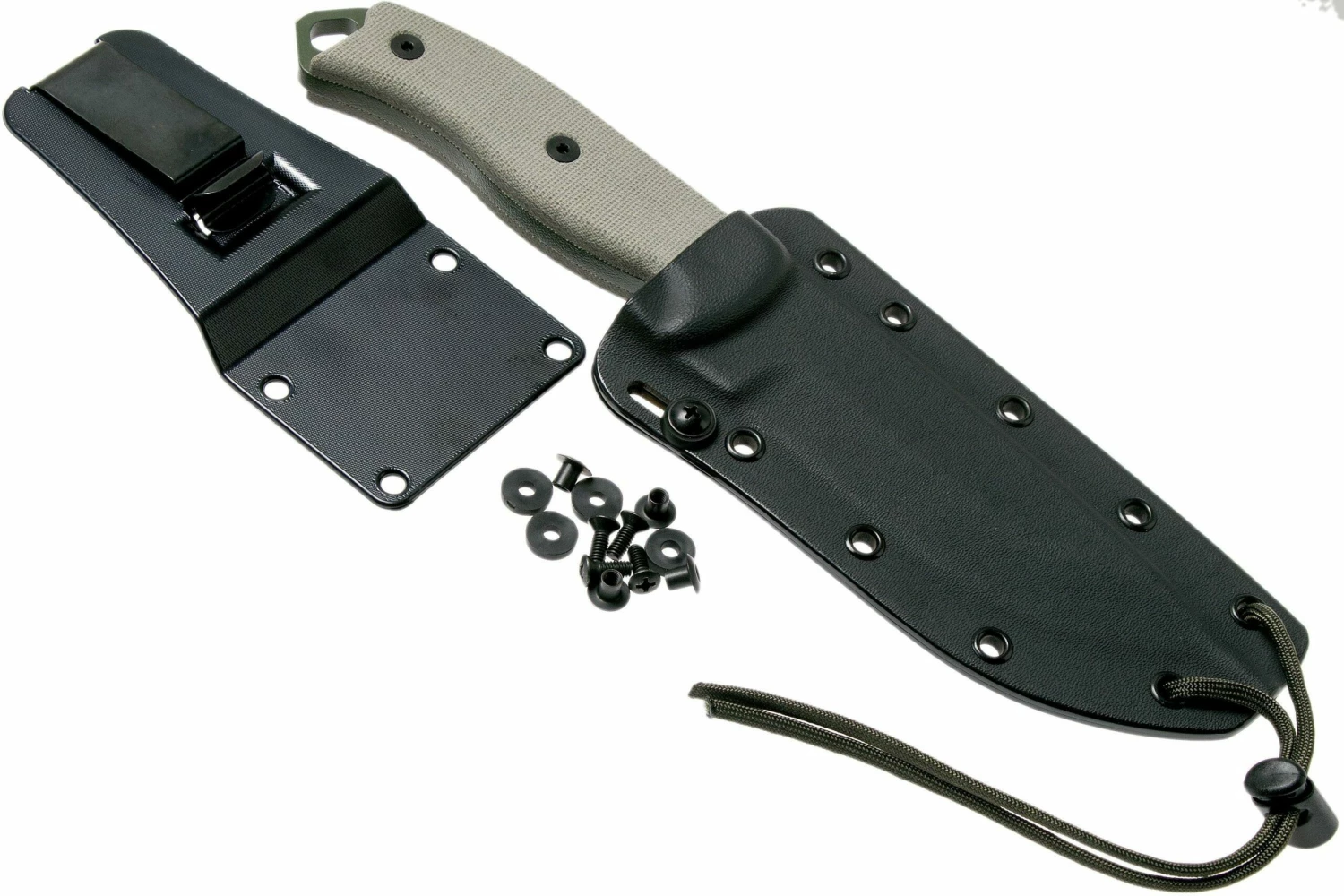 ESEE Model 5 OD Blade, Desert Tan Handle 5P-OD Con Funda Kydex + Clip De Cinturón 7 ESEE Model 5 OD Blade, Desert Tan Handle 5P-OD Con Funda Kydex + Clip De Cinturón - Imagen 7