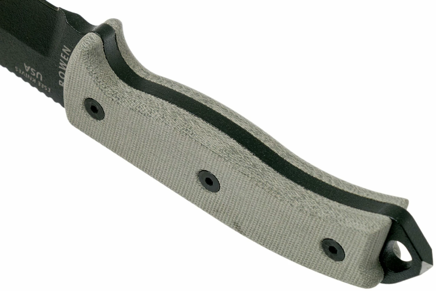 ESEE Model 5 Black Blade, Desert Tan Handle 5P-KO Cuchillo De Supervivencia Sin Funda 4 ESEE Model 5 Black Blade, Desert Tan Handle 5P-KO Cuchillo De Supervivencia Sin Funda - Imagen 4