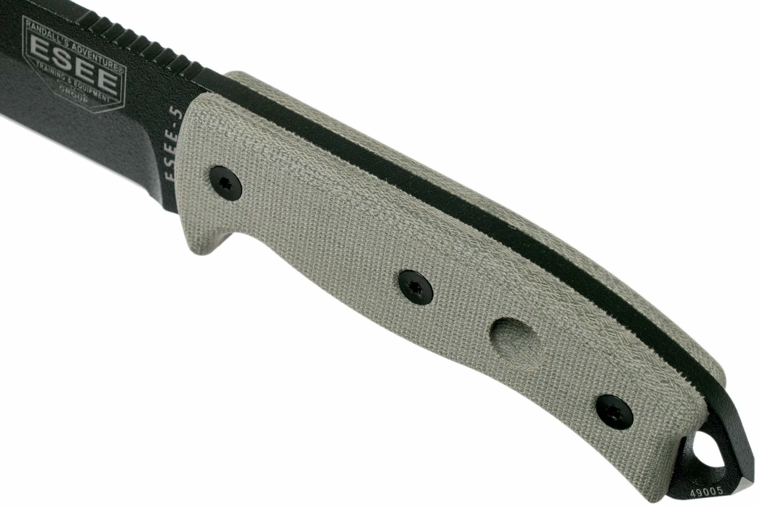 ESEE Model 5 Black Blade, Desert Tan Handle 5P-KO Cuchillo De Supervivencia Sin Funda 5 ESEE Model 5 Black Blade, Desert Tan Handle 5P-KO Cuchillo De Supervivencia Sin Funda - Imagen 5