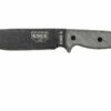 ESEE Model 6 Black Blade, Grey Handle 6P-B Con Funda Negra + Clip De Cinturón