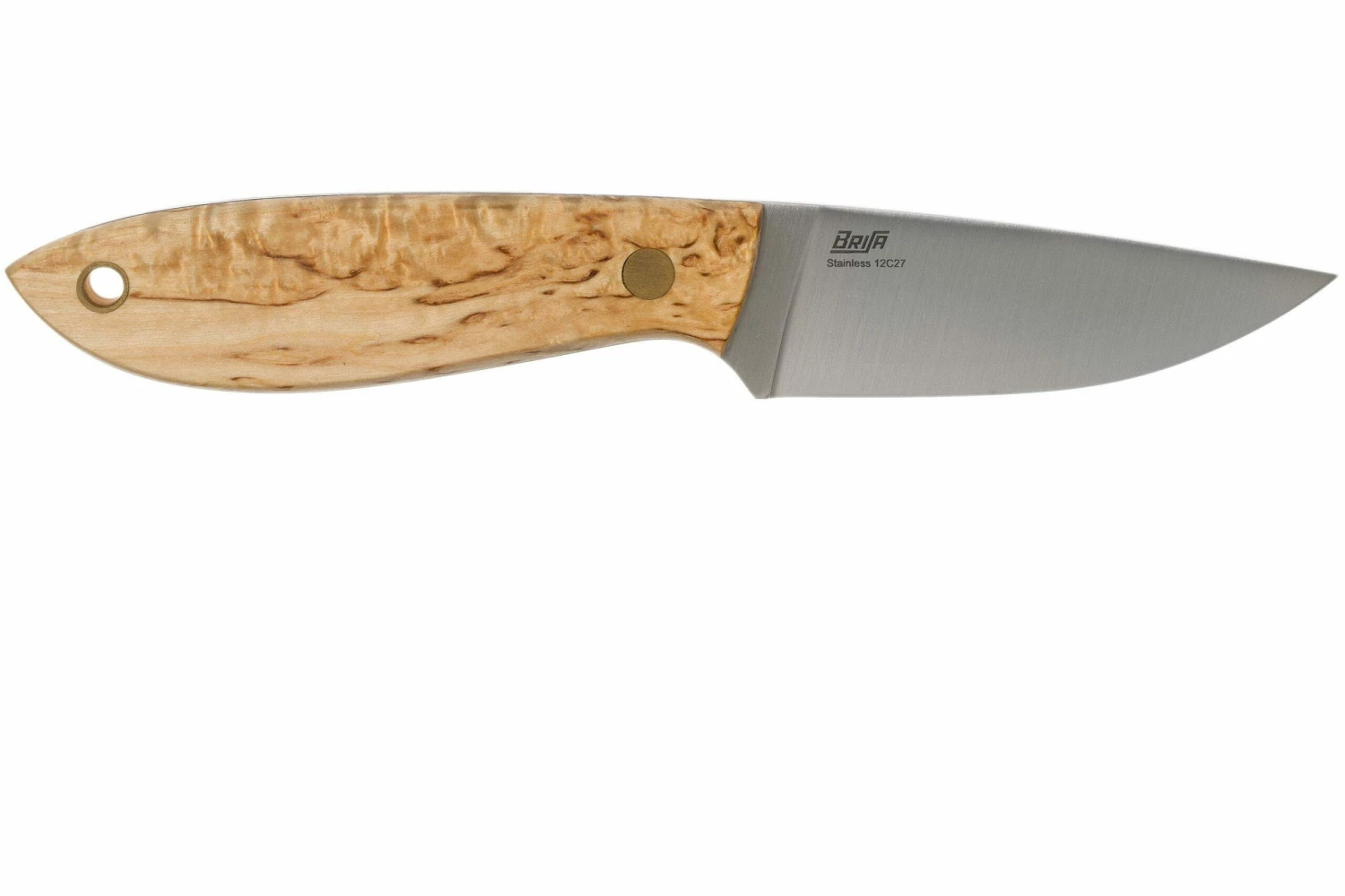 Brisa Bobtail 80, 037-L Flat Curly Birch, Cuchillo De Caza 2 Brisa Bobtail 80, 037-L Flat Curly Birch, Cuchillo De Caza - Imagen 2
