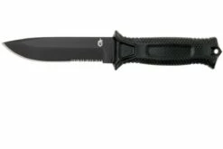 Gerber Strongarm Fixed Blade Black SE 30-001060N Cuchillo Fijo, Parcialmente Dentado