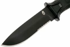 Gerber Strongarm Fixed Blade Black SE 30-001060N Cuchillo Fijo, Parcialmente Dentado -Messen Verkoop 2024 GE30 001060N 03 gerber strongarm ge30 001060n 03